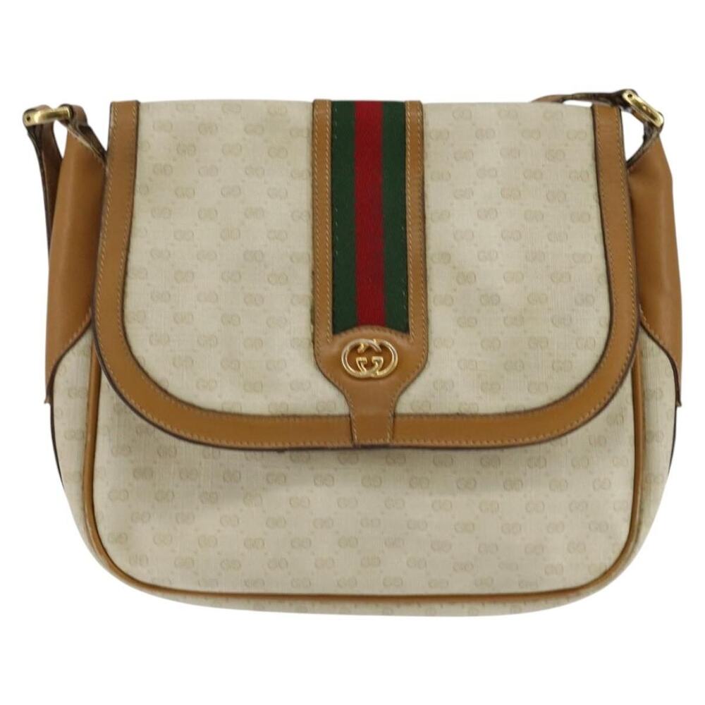 Gucci Micro GG Supreme Web Shoulder Bag Beige